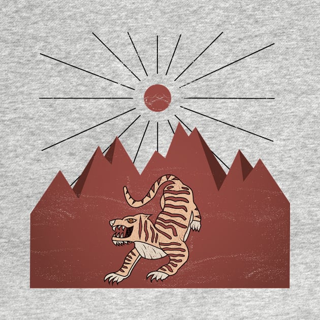 vintage bohemian tiger by JDP Designs